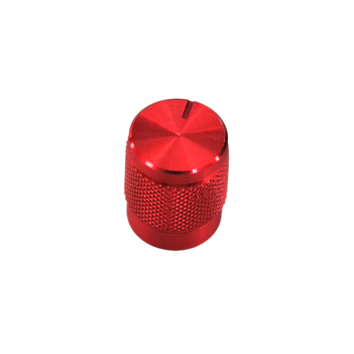 Aluminum knob with knurled shaft 10 x 12mm