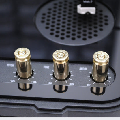 3 Drehregler aus echten 9mm Hülsen