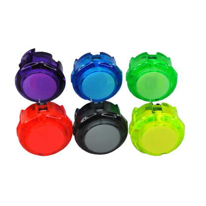 30mm Transparent/Colored Arcade Push Button