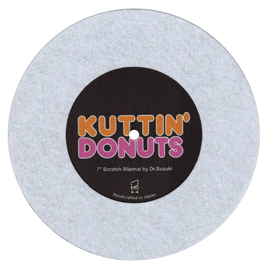 Dr.Suzuki 7" Kuttin Donuts Slipmat white