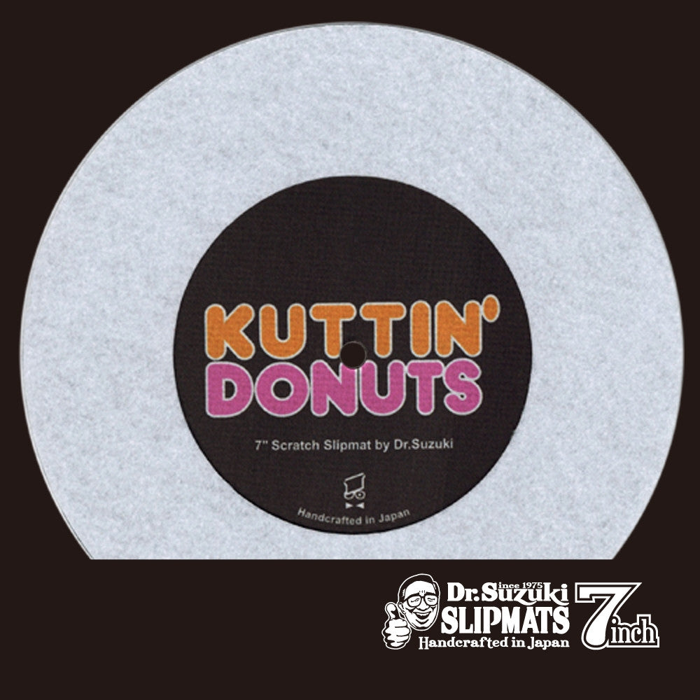 Dr.Suzuki 7" Kuttin Donuts Slipmat white