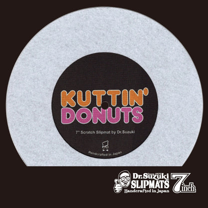 Dr.Suzuki 7" Kuttin Donuts Slipmat white