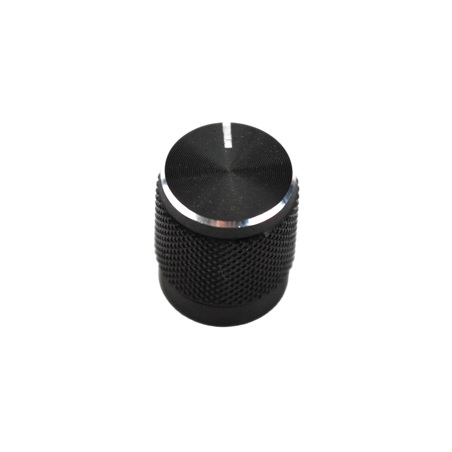 Aluminum knob with knurled shaft 10 x 12mm